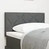vidaXL Tête de lit Gris 80 cm tissu