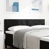 vidaXL Tête de Lit LED Design en Blocs de Diamant Noir 160 cm Tissu