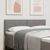 vidaXL Tête de lit LED design blocs en diamant taupe 160 cm tissu