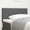 vidaXL Tête de lit LED Set de 2 Gris foncé Tissu, Bois 100 cm Moderne