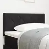 vidaXL Tête de lit LED Noir 100 cm Revêtement en tissu