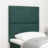 vidaXL Tête de lit LED Vert foncé 80 cm Velours