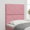 vidaXL Tête de Lit design en blocs de diamant rose 80 cm velours