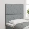 vidaXL Tête de lit LED Gris clair 80 cm tissu