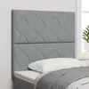 vidaXL Tête de lit LED Design Blocs Diamants Gris Clair 100 cm Tissu