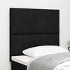 vidaXL Tête de lit LED Lot de 2 Noir Tissu 100 cm USB-C