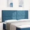 vidaXL Tête de lit LED Bleu foncé 200 cm Velours