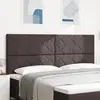 vidaXL Tête de lit LED Gris clair 200 cm tissu