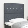 vidaXL Tête de lit LED gris foncé 90 cm en velours