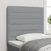 vidaXL Têtière LED Design Lignes Gris Clair 100 cm Tissu