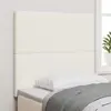 vidaXL Tête de lit LED avec des lumières à LED Crème 100 cm Polyester