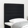 vidaXL Tête de lit LED Design Lignes Noire 80 cm Tissu