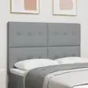 vidaXL Lumière de Tête de Lit LED Grise 80 cm Tissu