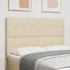 vidaXL Cabezal LED Crème 72 cm Tissu