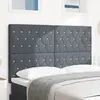 vidaXL Dossier LED gris foncé 80 cm Velours