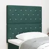 vidaXL Tête de lit LED vert foncé 100 cm en velours