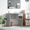 vidaXL Bureau Gris Sonoma 90 x 49 x 75 cm Bois d'ingénierie