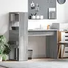 vidaXL Bureau Gris Sonoma 113 x 54 x 120 cm Bois d'ingénierie