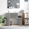 vidaXL Bureau avec tiroir Gris béton 90 x 49 x 75 cm Bois d'ingénierie