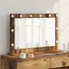vidaXL Miroir de vanité Rectangulaire Bois ancien 80 x 55 x 18 cm