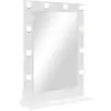 vidaXL Miroir de vanité Blanc 70 x 50 x 18 cm Verre et bois composite