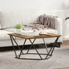 vidaXL Table basse Bois Ancien 80 x 80 x 45 cm