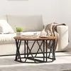 vidaXL Table Basse Vidaxl Bois Ancien 80x80x42 Cm En Bois Élégué