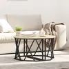 vidaXL Table basse Chêne Sonoma 80 x 80 x 42 cm