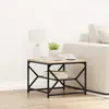vidaXL Table basse Chêne Sonoma 51 x 50 x 40 cm