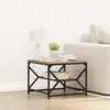 vidaXL Table basse - Chêne - 51x50x40 cm - Rectangulaire - Style contemporain