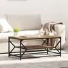 vidaXL Table basse Chêne artisanal 90 x 50 x 40 cm