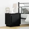 vidaXL Cabinet de chevet Noir 44 x 34,5 x 45 cm Bois d'ingénierie