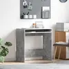 vidaXL Bureau Gris béton 77,5 x 43 x 79 cm Bois d'ingénierie