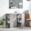 vidaXL Vidaxl Bureau D'angle Gris Sonoma Panneau De Particules Moyen