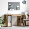 vidaXL Bureau D'écriture En Chêne Artisanal Chêne Artisanal