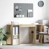 vidaXL Bureau Chêne Sonoma 130 x 50.5 x 75 cm Bois d'ingénierie