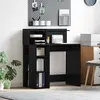 vidaXL Bureau Chêne noir 90 x 48 x 101,5 cm Bois d'ingénierie