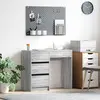 vidaXL Bureau Gris Sonoma 90 x 37,5 x 75 cm Bois d'ingénierie