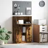 vidaXL Bureau Chêne fumé 71.5 x 31.5 x 106.5 cm Bois d'ingénierie