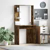 vidaXL Bureau Chêne fumé 78,5 x 37 x 154,5 cm Bois d'ingénierie