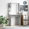 vidaXL Bureau Gris béton 78,5 x 37 x 154,5 cm Bois d'ingénierie