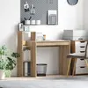 vidaXL Bureau d'ordinateur Chêne artisanal Bois d'ingénierie Standard