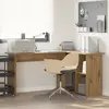 vidaXL Bureau Chêne artisanal 142 x 102 x 73 cm Bois d'ingénierie
