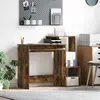 vidaXL Bureau Chêne fumé 106 x 41 x 88.5 cm Bois d'ingénierie