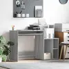 vidaXL Bureau avec Rangement Sonoma gris 120.5 x 44 x 88.5 cm 869479