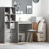 vidaXL Bureau Gris Sonoma 60 x 50 x 76 cm
