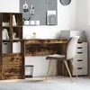 Bureau - rehausse bureau Vidaxl Bureau Chêne fumé 100 x 40 x 76 cm