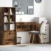 vidaXL Bureau D'écriture Chêne Fumé Bois D'ingénierie Compact