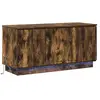 vidaXL Vidaxl Meuble Tv Chêne Fumé 100x38x49 Cm Bois D'ingénierie
