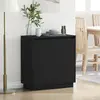 vidaXL Buffet Chêne noir 71 x 34.5 x 75 cm Bois d'ingénierie